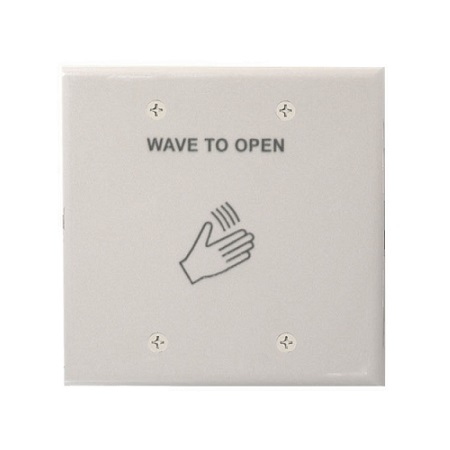 913 x CR Dormakaba Rutherford Controls Touch less Push Plate Includes Single and Double Gang Cream Face Plates